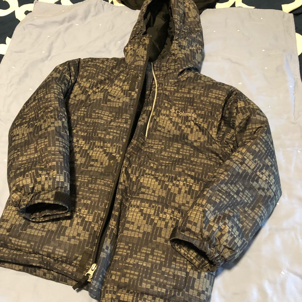 Boys black and grey winter jacket